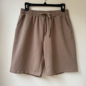 Tarse Women's Bermuda Shorts Size Large Coffee Sports Exercise Yoga Casual